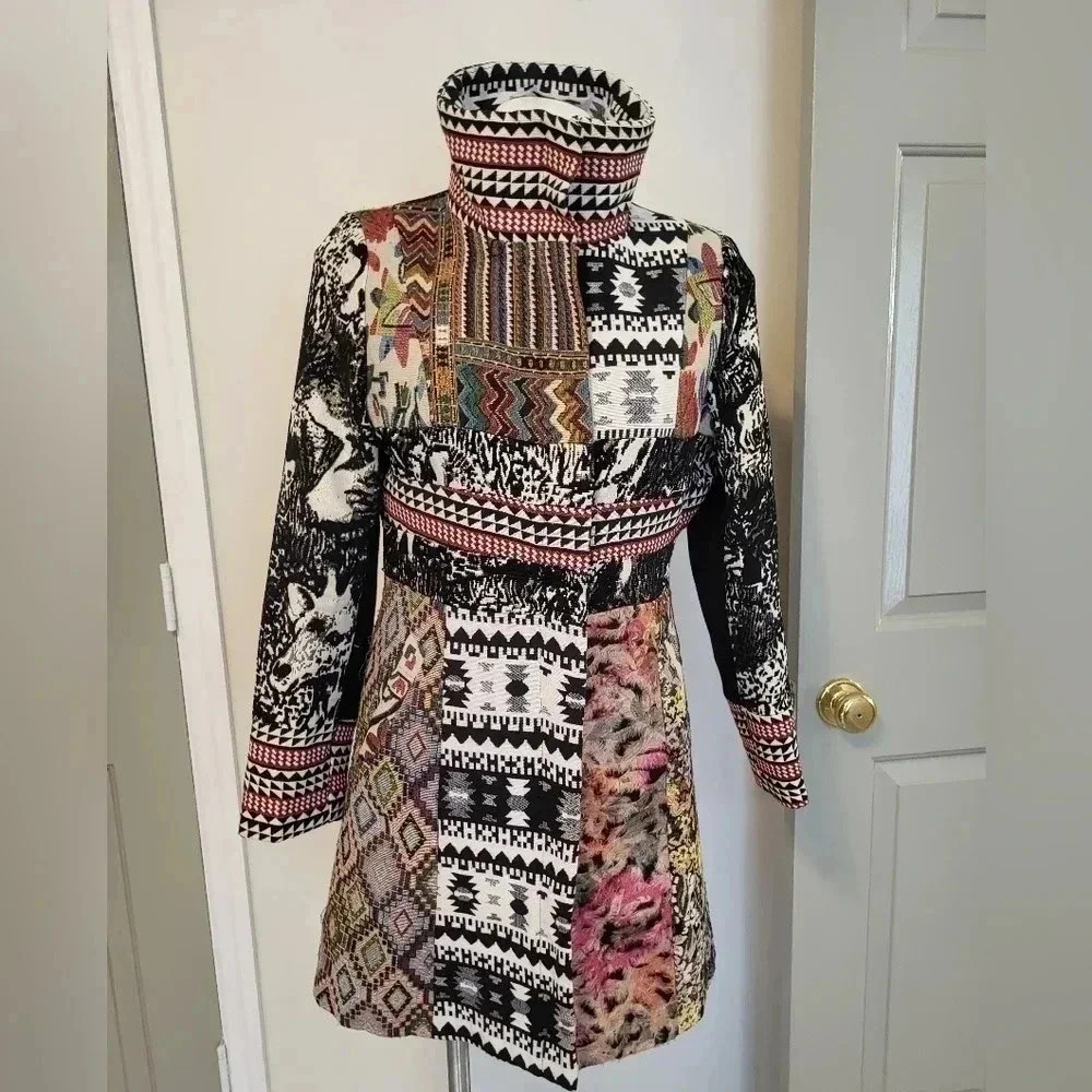 Anthropologie Dor Dor Couture Bohemian Patchwork Artistic Gypsy Style Jacket(S)